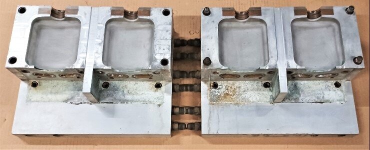 Unknown Brand Unknown Model 10 oz Square Noxzema Cosmetic Bottle Blow Mold