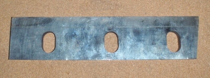 Unknown Brand Unknown Model 12 1/8 Inch Long Rotor Knives (Slanted on the Right Side) - Image 2