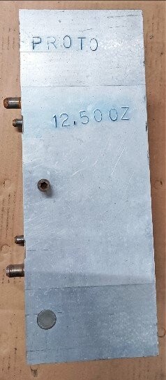 Proto Unknown Model 12.5 oz Soft Shoulder Round Bottle Blow Mold - Image 3