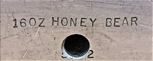 Unknown Brand Unknown Model 16 oz Honey Bear Bottle Blow Mold - Image 2