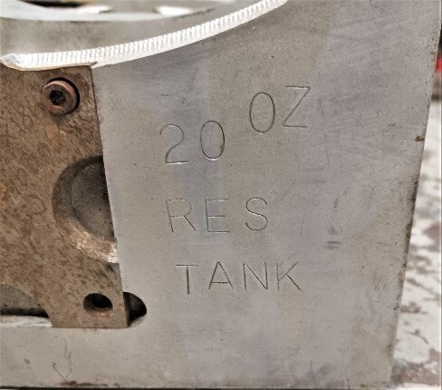 Unknown Brand Unknown Model 20oz Res Tank Blow Mold - Image 2