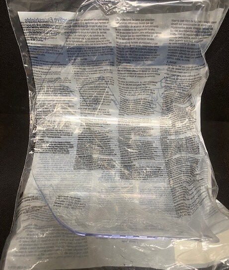 3M WP96 Polycarbonate Clear Molded Faceshield