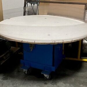 Unknown Brand Unknown Model 55.5" Diameter Blue Based Rotary Accumulation Table