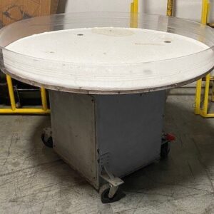 Unknown Brand Unknown Model 55.5" Diameter Grey Based Rotary Accumulation Table
