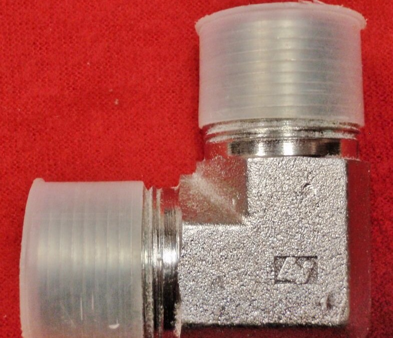 Unknown Brand Unknown Model 90 Degree 1" Pipe Fitting Male Input and Output