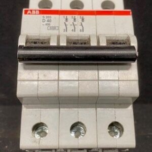 ABB S203 D40 3-Pole Circuit Breaker