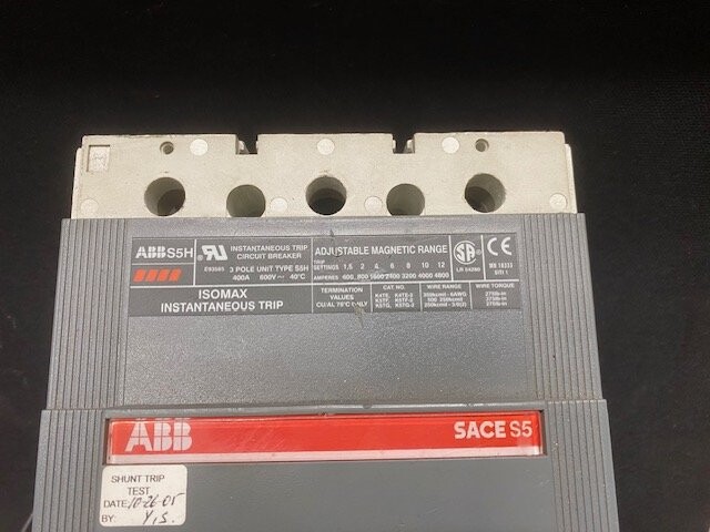 ABB PR211 S5 Sace600VAC 3-Pole Circuit Breaker - Image 3