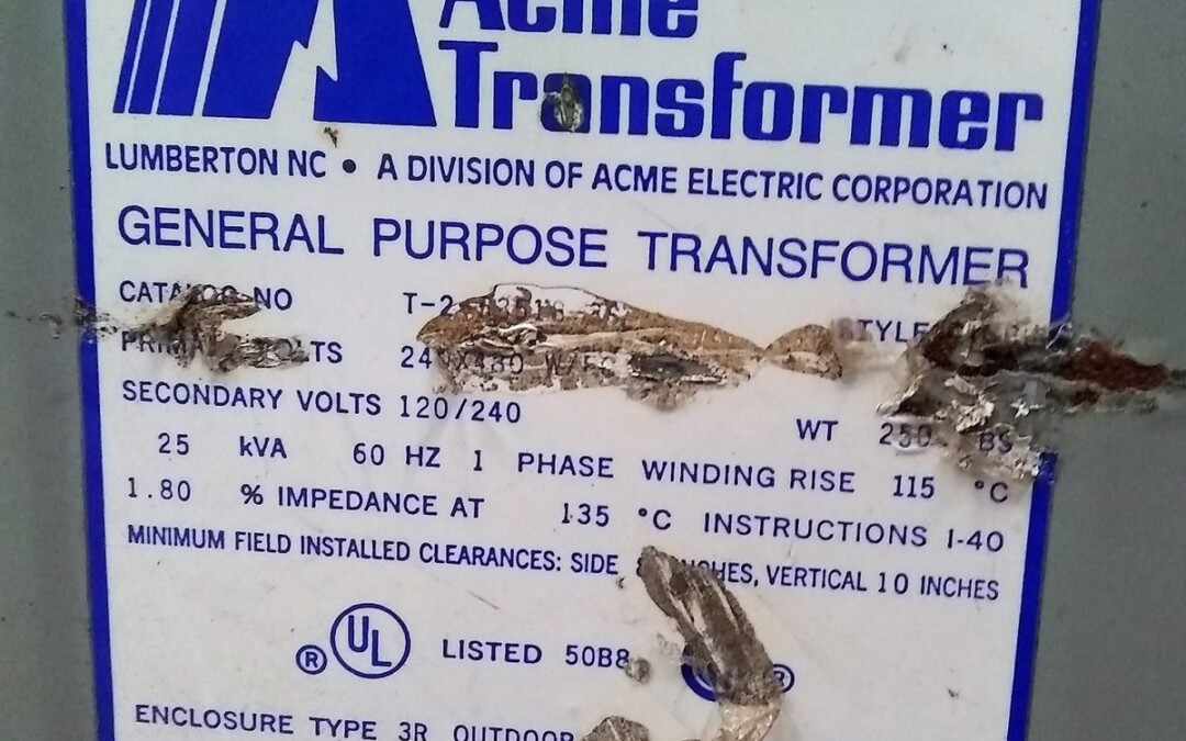 Acme Electric Corporation T-2-53518-3S 25 KVA Transformer - Image 2