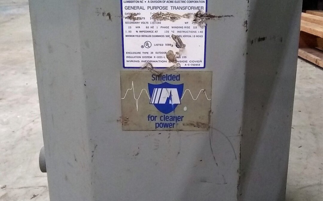 Acme Electric Corporation T-2-53518-3S 25 KVA Transformer
