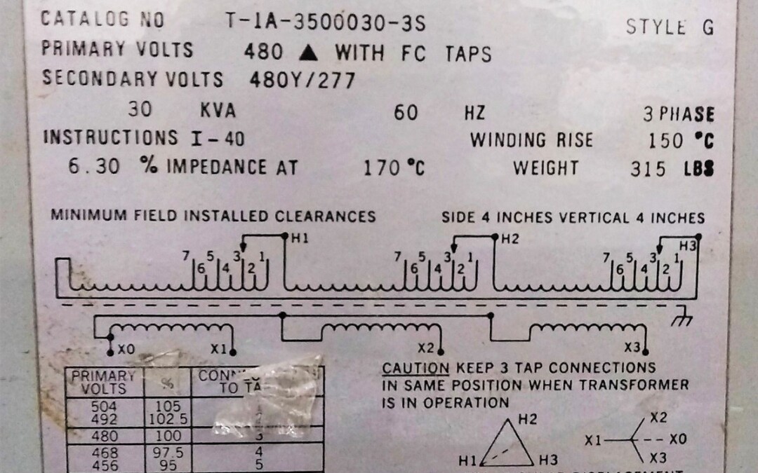 Acme Electric Corporation T-1A-3500030-3S 30 KVA Transformer - Image 2