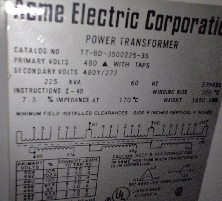 Acme Electric Corporation Power Transformer - Image 2
