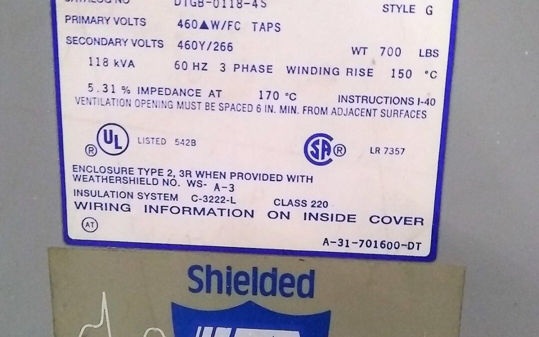 Acme Electric Corporation DTGB-0118-4S Power Transformer - Image 2