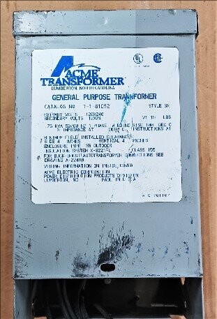 Acme Electric Corporation T-1-81052 0.75 kVA Transformer