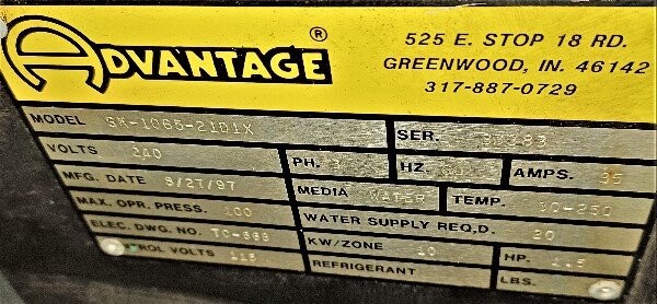 Advantage Engineering 6K-1065-21D1X Sentra 10 KW Water Temperature Controller - Image 3