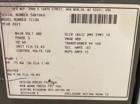 AEC TC120 TrueTemp Thermolator - Image 3