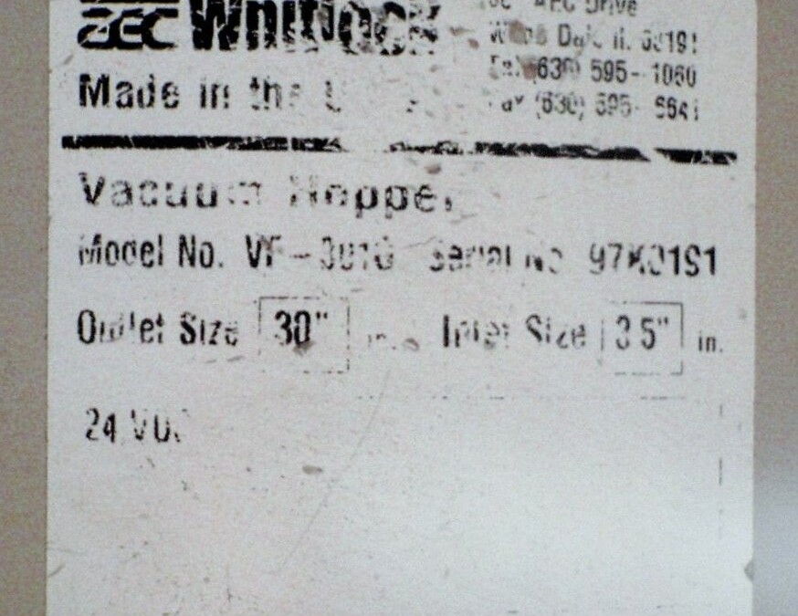 AEC-Whitlock VF-3010 Vacuum Hopper - Image 4