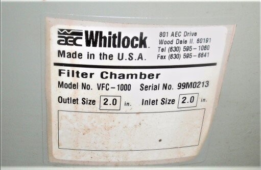 AEC-Whitlock VFC-1000 Filter Chamber - Image 4
