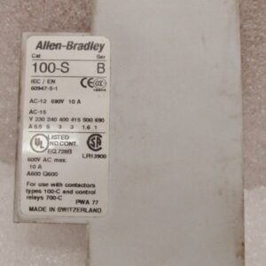 Allen-Bradley 100-S Series B Auxiliary Contact