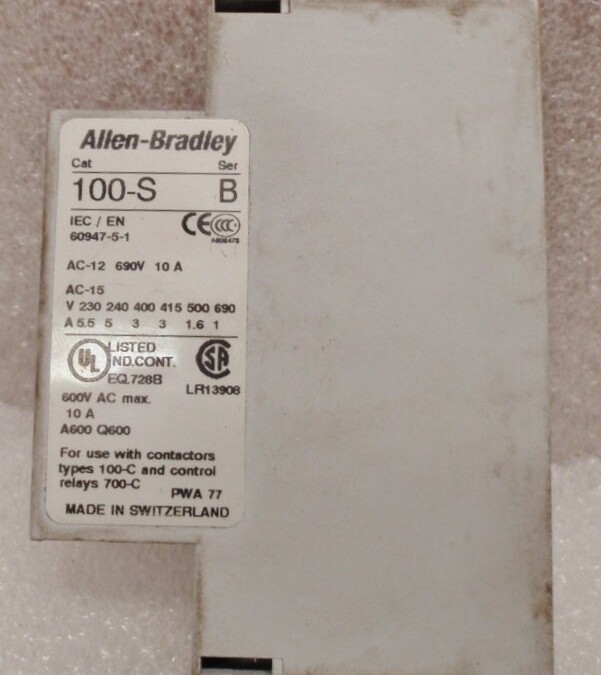 Allen-Bradley 100-S Series B Auxiliary Contact
