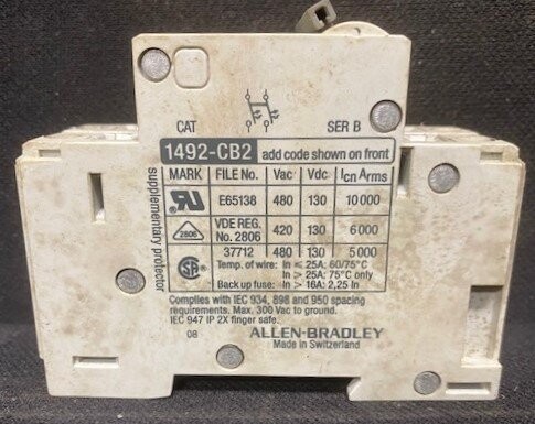 Allen-Bradley 1492-CB2-G300 Circuit Breaker - Image 2