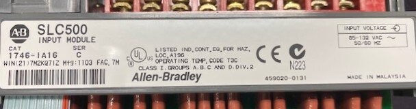 Allen-Bradley 1746-IA16 Series C SLC500 Input Module - Image 3