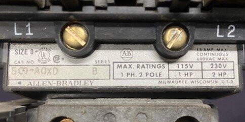 Allen-Bradley 509-AOXD Series B Starter - Image 2