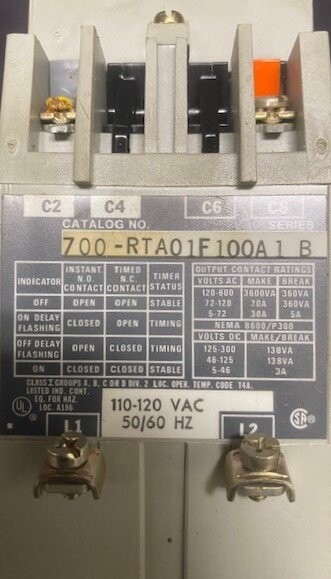 Allen-Bradley 700-RTA01F100A1 Solid State Timer - Image 3