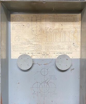 Allen-Bradley 709-AAD Bulletin Enclosed AC Automatic Starter - Image 3
