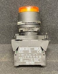 Allen-Bradley 800E-3X10 Series A Contact Block with 800E3D0 Series A Light Block and Push Button