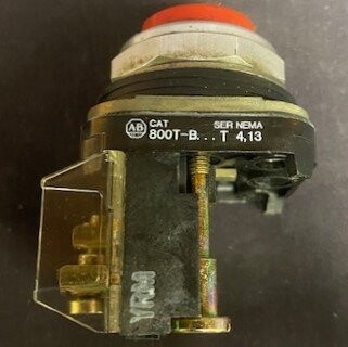 Allen-Bradley 800T-B Series T Flush Red Momentary Pushbutton