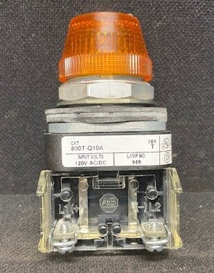 Allen-Bradley 800T-Q10A Series T Amber Capped Pilot Light