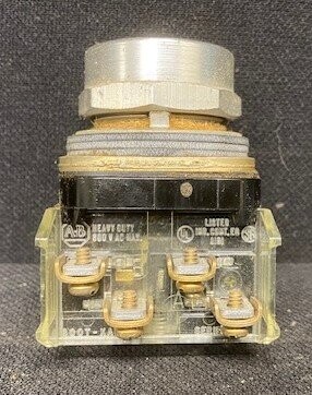 Allen-Bradley 800T-XA Contact Block on Mount with Push Button