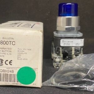 Allen-Bradley 800TC-QBH24B Blue Illuminated Push Button
