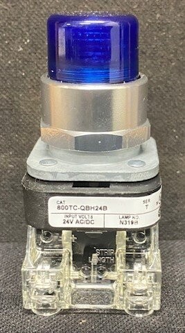 Allen-Bradley 800TC-QBH24B Blue Illuminated Push Button - Image 2