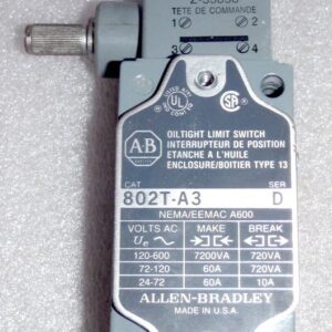 Allen-Bradley 802T-A3 Oiltight Limit Switch