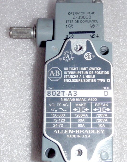 Allen-Bradley 802T-A3 Oiltight Limit Switch
