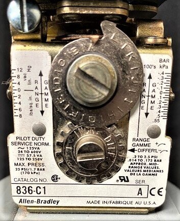 Allen-Bradley 836-C1 Pressure Controls - Image 2