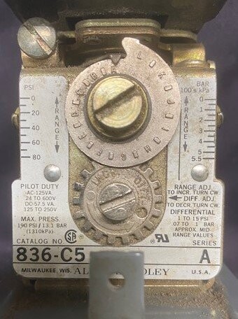 Allen-Bradley 836-C5 Pressure Control Switch - Image 2