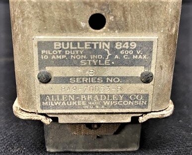 Allen-Bradley 849-Z0D33-B Style 849 Timing Relay with Off Delay - Image 2