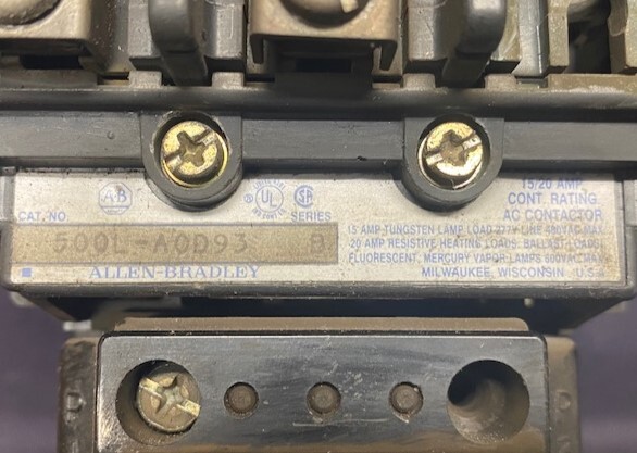 Allen-Bradley 500L-AOD93 Series B Contactor - Image 2