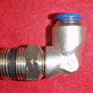 Alpha Fittings Unknown Model Male Swivel 90 Degree Elbow, Brass, 1/2 In