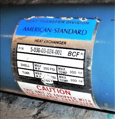 American Standard 5-030-03-024-001 Heat Exchanger - Image 2