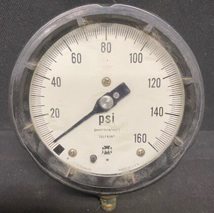 Ametek-USG Unknown Model Solfrunt 0-160 PSI Pressure Gauge
