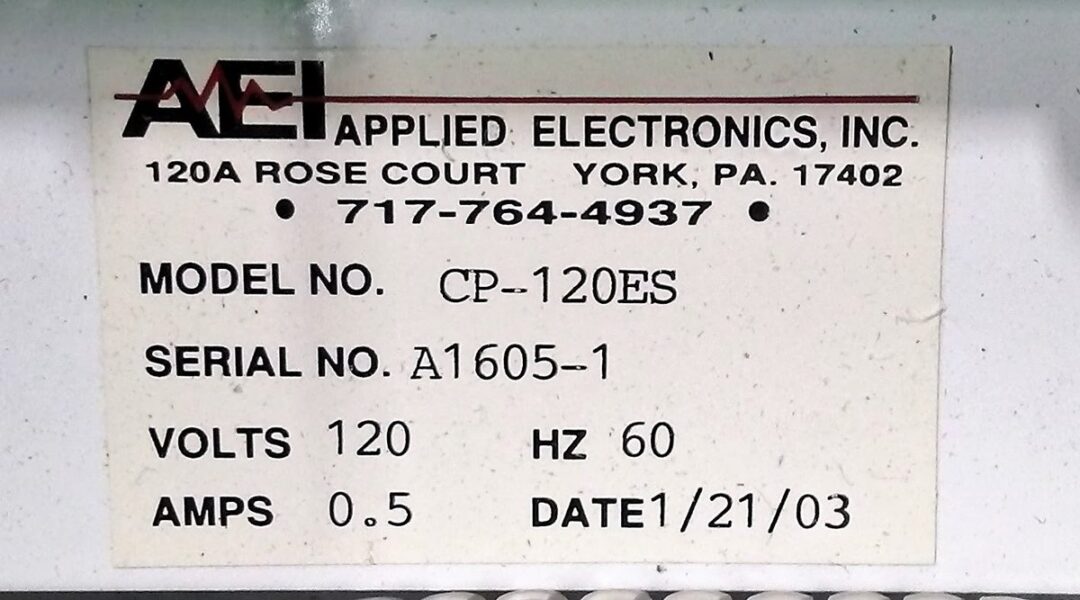 Applied Electronics CP-120ES Metabloc Metal Monitor - Image 4