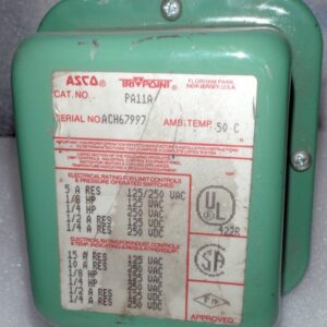 ASCO PA11A Switch Commutateur