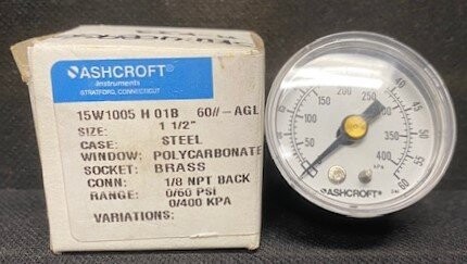 Ashcroft 15W1005 H 01B Pressure Gauge