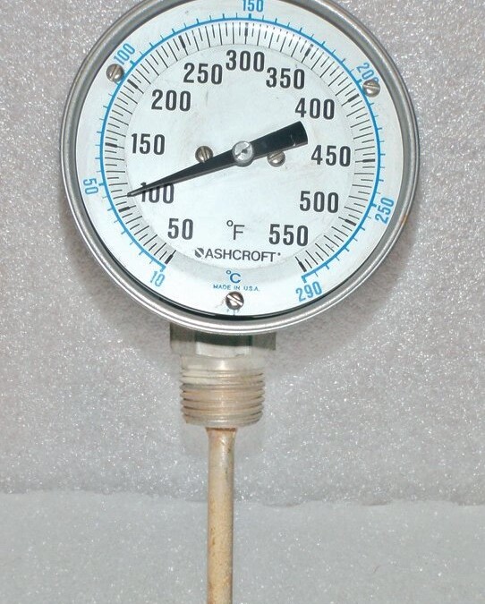 Ashcroft Unknown Model 50-550 PSI Pressure Gauge