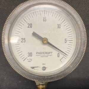 Ashcroft Unknown Model Vacuum Pressure Gauge