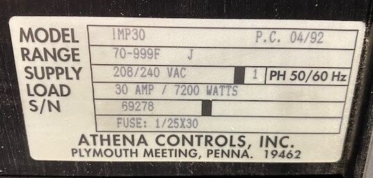 Athena Controls IMP30 Hot Runner Controller in Kona MFHP1 - Image 4