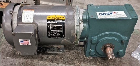 Baldor M3560 1/2 HP Motor with Tigear 2 Gear Box